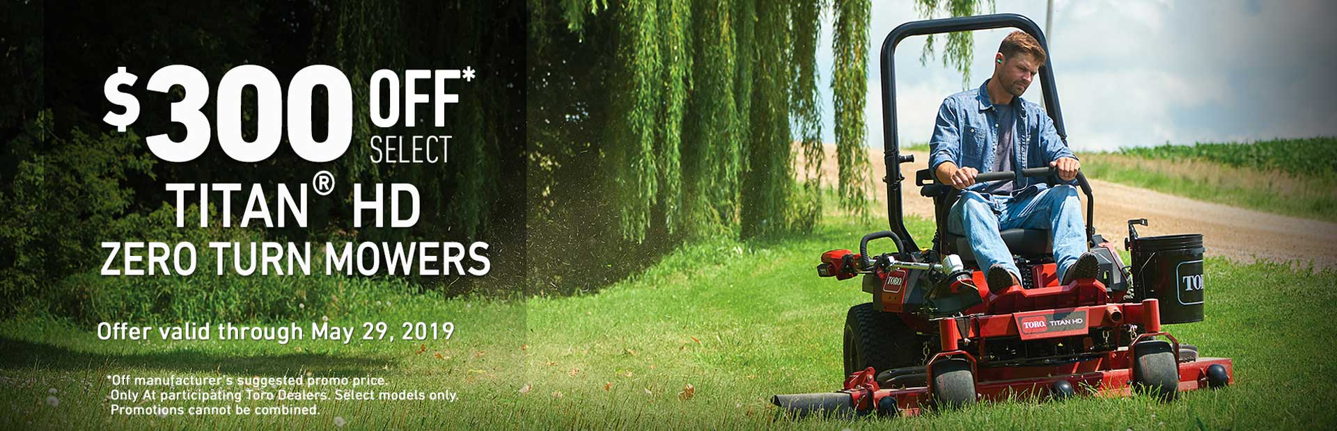 Toro: $300 Off Select Titan HD 1500 Zero Turn Mowers